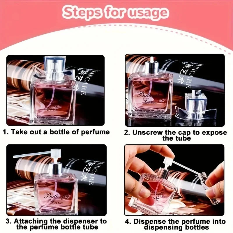 10/30/50pcs Perfume Refill Tools Diffuser Funnels Cosmetic Pump Dispenser Portable New Sprayer Refill Pump Bottle Filling Device