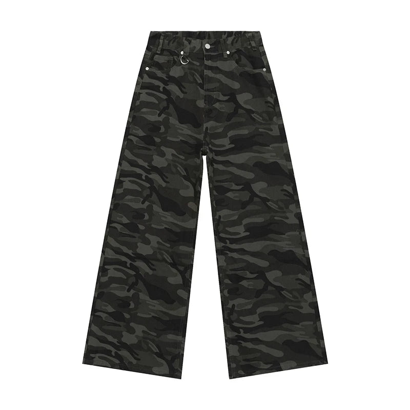 IEFB Summer Men's Denim Pants Old Blue Washed Male Jeans Straight Casual Menwear Loose Wide Leg Trousers New Fashion 9C354